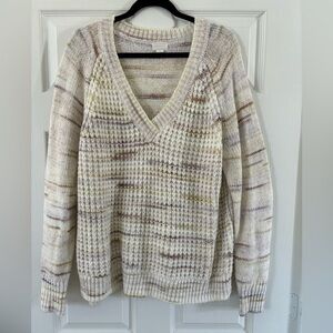Caslon Women's Cream and Brown Sweater